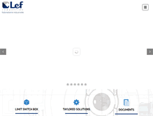 Tablet Screenshot of lef-industries.com